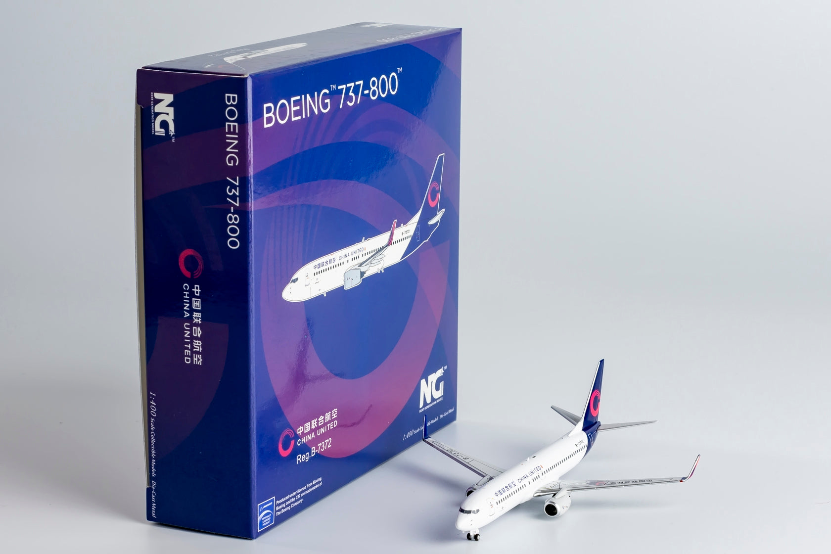 1/400 China United Airlines Boeing 737-800 B-7372 NG58226 - cover